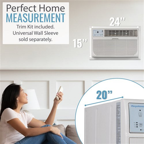 Keystone - 8,000 BTU Through the Wall Air Conditioner,EStar, R32Thru-the-Wall - KSTAT08-1D