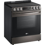 LG - 6.3 CF Electric Single Oven Slide-In Range, Air Fry, ThinQ, Self Clean - LSEL6333D