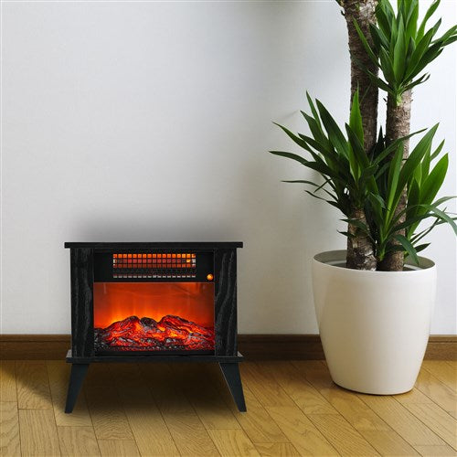 LifeSmart - 1000W Tabletop Infrared Fireplace Space Heater