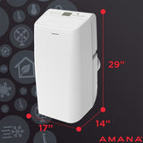 Amana - 13,000 BTU Portable AC Heat/Cool | AMAP14HAW