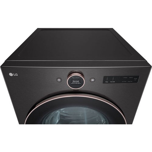 LG - 7.4 CF Ultra Large Capacity Gas Dryer w/ Sensor Dry, TurboSteam, Wi-Fi - DLGX6501B