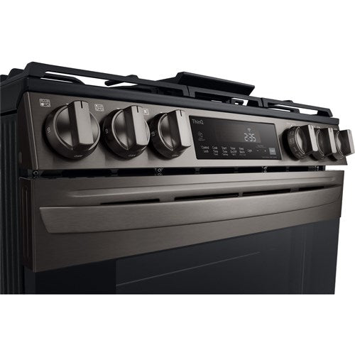 LG - 5.8 CF Gas Single Oven Slide-In Range, Air Fry, Fan Convection, ThinQ - LSGL5833D