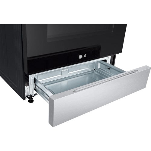 LG - 6.3 CF Electric Single Oven Slide-In Range, Air Fry, ThinQ, Self Clean - LSEL6333F