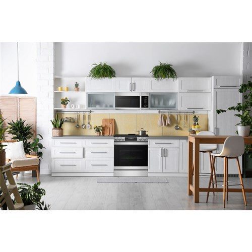 Sharp - 6.1 CF / 30" Gas Slide-In Range, Convection, AirFry - SSG3065JS