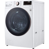 LG - 4.5 CF Front Load Washer (WM4000HWA) & 7.4 CF Gas Dryer (DLGX4001W) - WM4000HWA-G-KIT