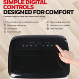 Honeywell - 10, 000 BTU Smart Wi-Fi Portable Air Conditioner, Dehumidifier - Black/White | HF0CESVWK6R