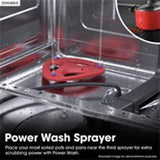 Sharp - 24" Smart Top Ctrl Dishwasher, 45 dBA, 3rd Rack - SDW6888JS