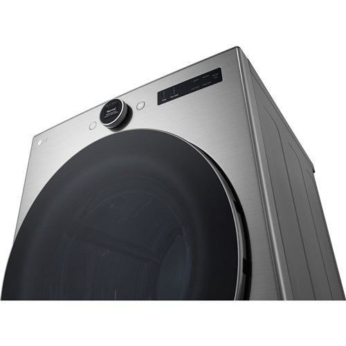 LG - 7.4 CF Ultra Large Capacity Electric Dryer w/ Sensor Dry and TurboSteam - DLEX5500V