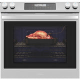 Midea - 6.3 CF / 30" Electric Range, Convection, Wi-Fi - Stainless- MES30S2AST