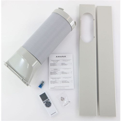 Amana - 12, 000 BTU Portable AC - White/Black | AMAP121AB-2