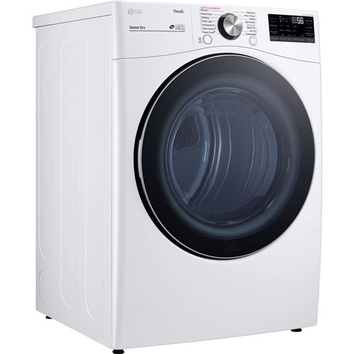 LG - 7.4 CF Ultra Large Capacity G Dryer w/ Sensor Dry, TurboSteam, Wi-Fi - DLGX4201W