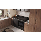 LG - 7.3 cu. ft. 7.3 CF Electric Dryer, Wi-Fi, Easy Load, AI Sensor Dry - Black Matte - DLE8400BE