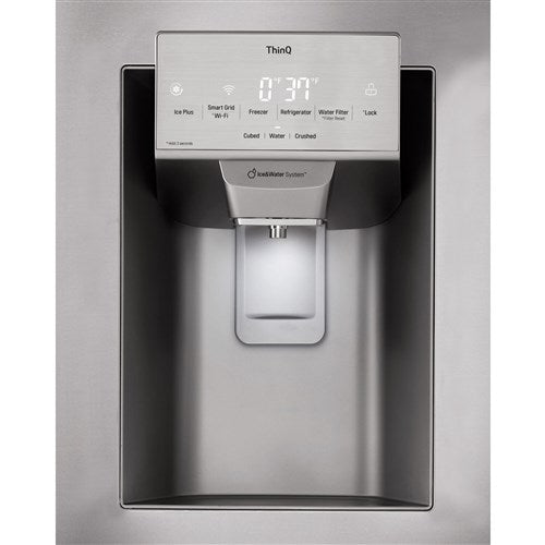 LG - 28 CF French Door, Ice and Water with Single Ice - LRFS28XBS