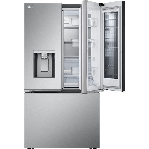 LG - 31 CF 3 Door French Door, Mirror InstaView DID with 4 Types of IceRefrigerators - LRYKS3106S