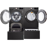 LG - 4.5 CF Front Load Washer (WM4000HBA) & 7.4 CF Gas Dryer (DLGX4001B) - WM4000HBA-G-KIT
