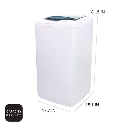 Magic Chef - 0.9 Cu. Ft. Topload Washer - White - UBLTCW09W