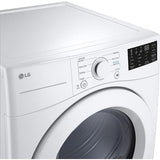 LG - 7.4 CF Ultra Large Capacity Electric Dryer with Sensor Dry, NFC Tag On - DLE3470W