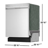Sharp - 24" Dishwasher, 49 dBA, 3rd Rack - SDW6506JS