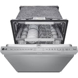 LG - 24" Top Control Dishwasher, 44dB, Smart WiFi, QuadWash Pro, Dynamic Dry - LDPS6762S