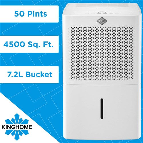 Kinghome - 50 Pint Dehumidifier (Old 70 Pint), Energy Star - KHD50BW