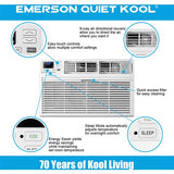 Emerson Quiet - 10000 BTU TTW Heat/Cool Air Conditioner, 230V | EATE10RD2T