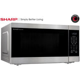 Sharp - 2.2 CF Countertop Microwave Oven, Inverter Technology - Stainless - SMC2266KS