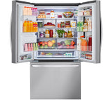LG - 26 CF 3 Door French Door, InstaView Edge to Edge Only, Ice & Water Dispenser Refrigerators - LRFOC2606S