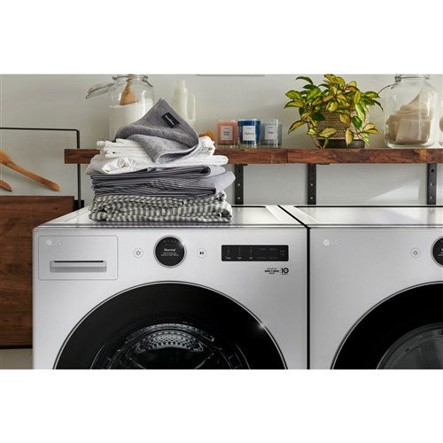 LG - 7.4 CF Ultra Large Capacity Electric Dryer w/ Sensor Dry and TurboSteamDryers - DLEX5500W