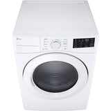 LG - 7.4 CF Ultra Large Capacity Electric Dryer with Sensor Dry, NFC Tag On - DLE3470W