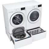 LG - 5.0 CF Front Load Washer (WM3470CW) & 7.4 CF Electric Dryer (DLE3470W) - WM3470CW-E-KIT