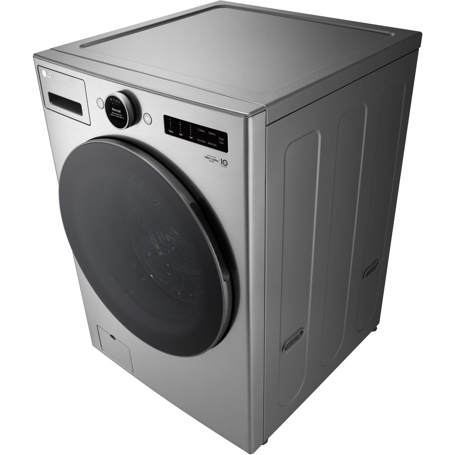 LG - 4.5 CF Ultra Large Capacity Front Load Washer with AIDD, Steam, Wi-Fi Wash Machines - WM5500HVA