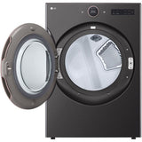 LG - 7.4 CF Ultra Large Capacity Electric Dryer w/ Sensor Dry and TurboSteam - DLEX6500B