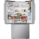 LG - 21 CF Counter Depth Max French Door, 33" Wide,Non Dispense,Hybrid Handle - LF21G6201S