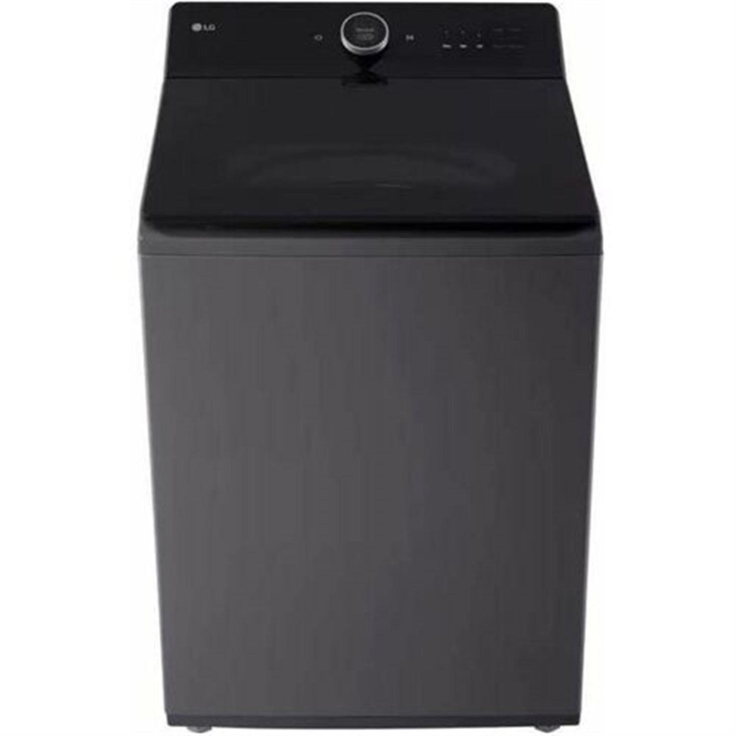 LG - 5.5 CF Top Load Washer, LCD Digital Dial Control, TurboWash3D, Easy Unload - Black Steel - WT7900HBA