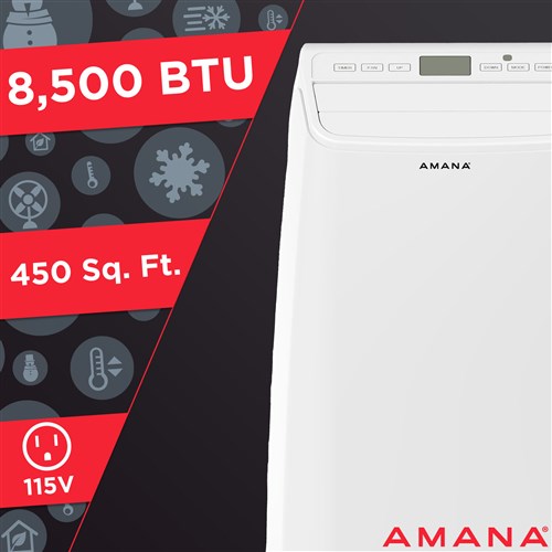 Amana - 13,000 BTU Portable AC | AMAP141AW