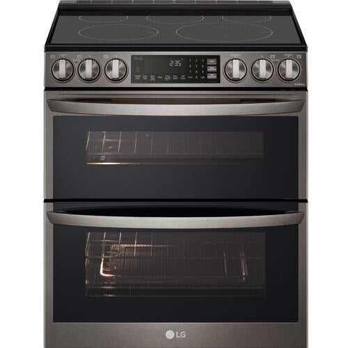 LG - 7.3 CF Smart Electric Double Oven Slide-In, ProBake, Convection, Air Fry - Electric Slide-in - LTEL7337D