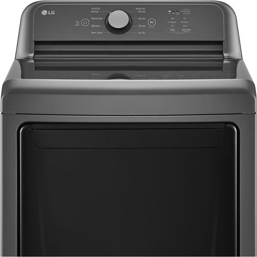 LG - 7.3 CF Electric Dryer, Sensor Dry, NeverRust Stainless Steel Drum - DLE6100M