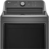 LG - 7.3 CF Electric Dryer, Sensor Dry, NeverRust Stainless Steel Drum - DLE6100M