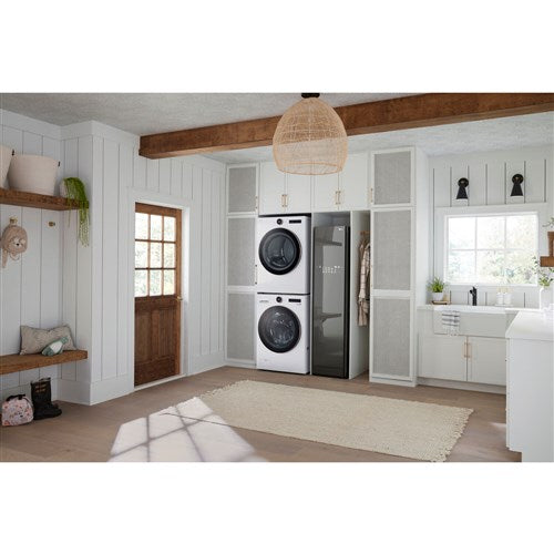 LG - 7.4 CF Ultra Large Capacity Electric Dryer w/ Sensor Dry and TurboSteam - DLEX6500W