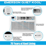 Emerson Quiet - 10000 BTU TTW Air Conditioner with Wifi Controls, 115V | EATC10RSE1T