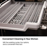 Sharp - 24" Dishwasher, 49 dBA, 3rd Rack - SDW6506JS
