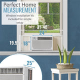 Keystone - 23, 000 BTU Heat/Cool Window Air Conditioner, R32 | KSTHW25B