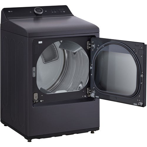 LG - 7.3 CF Gas Dryer, LCD Digital Dial Control, Wi-Fi, Easy Load, Steam - DLGX8601BE