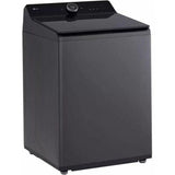 LG - 5.5 CF Top Load Washer, LCD Digital Dial Control, TurboWash3D, Easy Unload - Black Steel - WT7900HBA