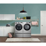 LG - 7.4 CF Ultra Large Capacity Gas Dryer w/ Sensor Dry, TurboSteam, Wi-Fi - DLGX5501V