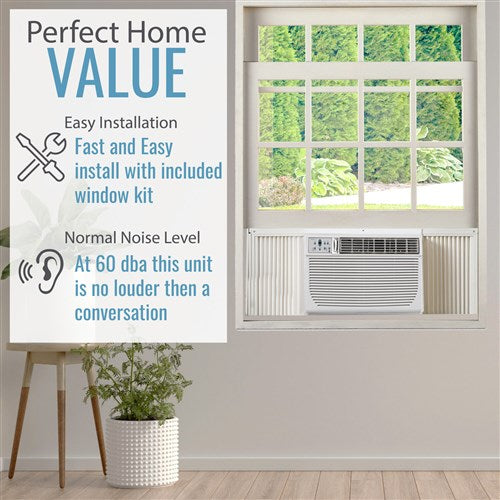 Keystone - 18, 000 BTU Heat/Cool Window Air Conditioner, R32 | KSTHW18B