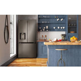 LG - 25 CF Standard Depth Max French Door with Dual Handle, 33 Wide, Dual Ice - LF25H6330D