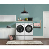 LG - 7.4 CF Ultra Large Capacity Electric Dryer w/ Sensor Dry and TurboSteamDryers - DLEX5500W