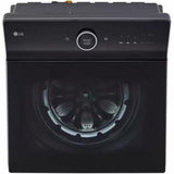 LG - 5.5 CF Top Load Washer, LCD Digital Dial Control, TurboWash3D, Easy Unload - Black Steel - WT7900HBA