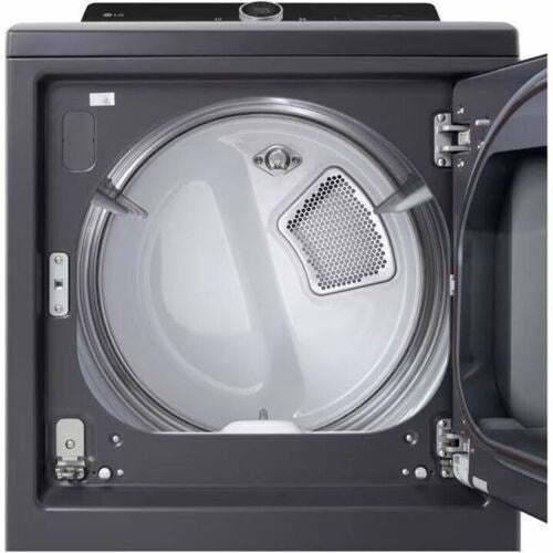 LG - 7.3 CF Electric Dryer, EasyLoad Door, LCD Digital Dial Control, Steam - DLEX8600BE